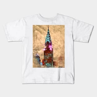 Chrysler Art Deco Building Kids T-Shirt